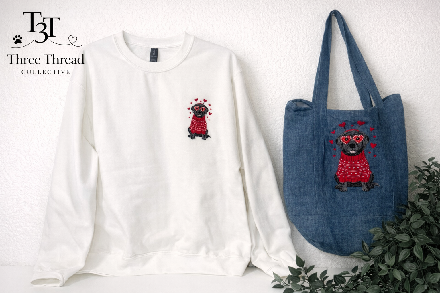 Black Lab Canvas Bag