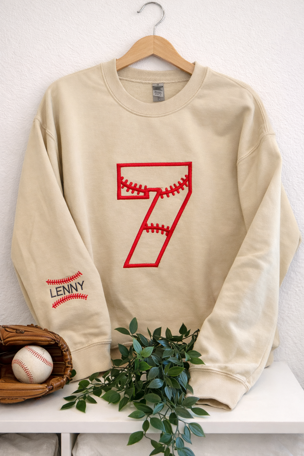 Custom Baseball Number Sweatshirt
